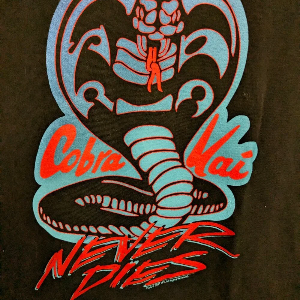 Cobra Kai Never Dies Old Navy Kids T-Shirt, Large (10-12)